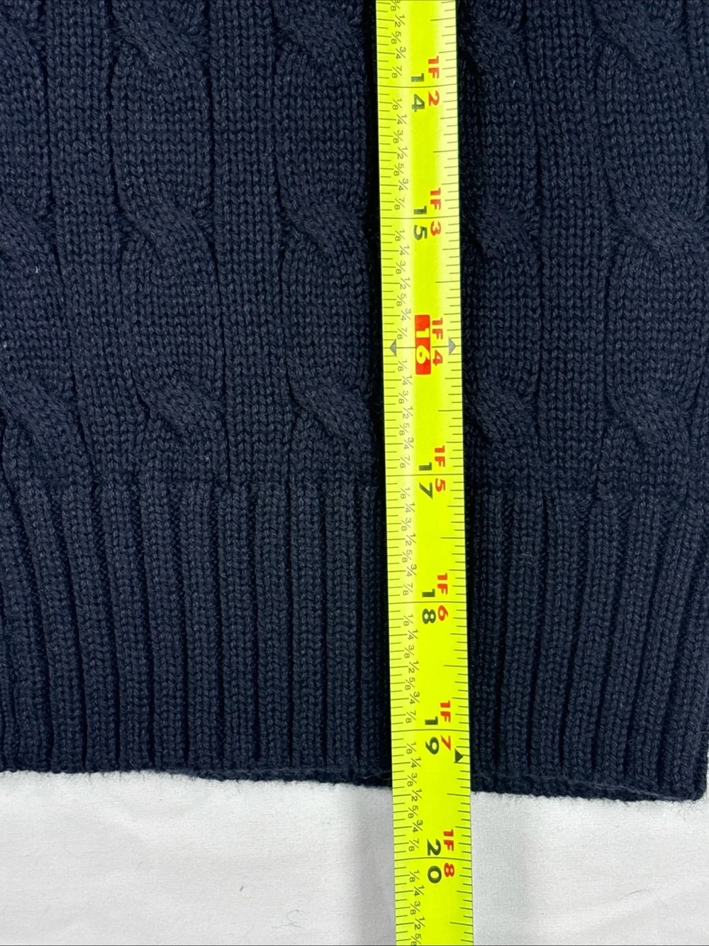 Polo by Ralph Lauren Boys Navy Cable-Knit Cardigan with Red Pony